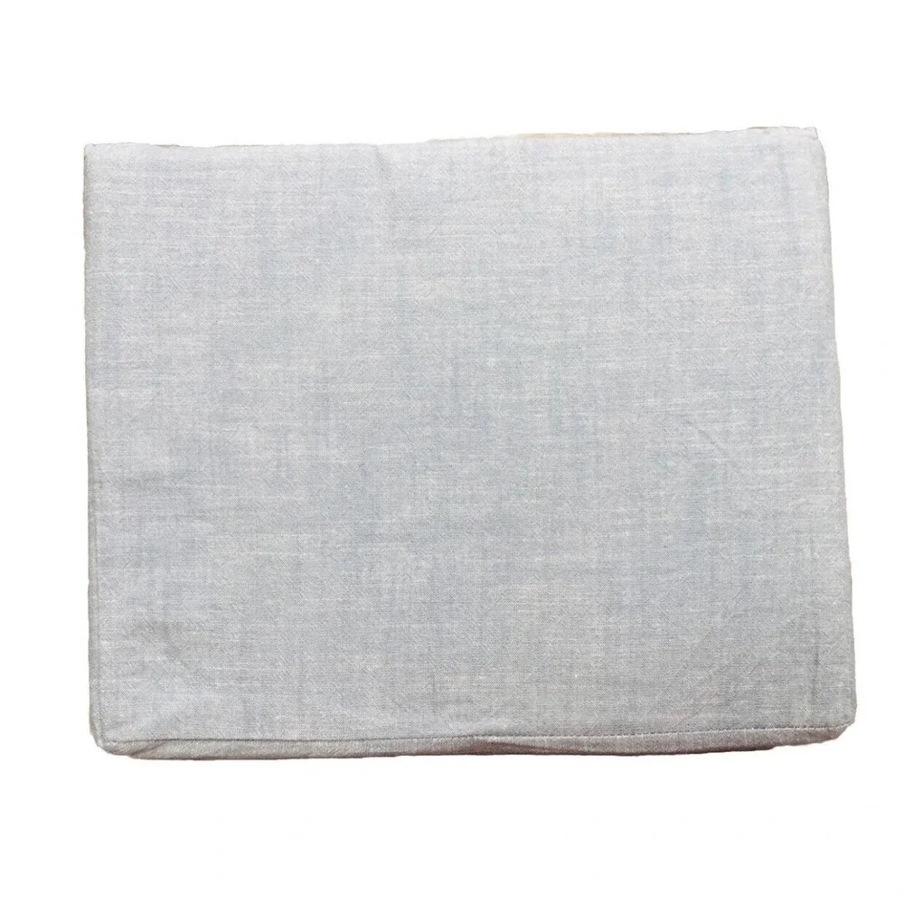 Ralph Lauren Sheet Set King Workshirt Chambray Blue Fitted/Flat 2pc NEW